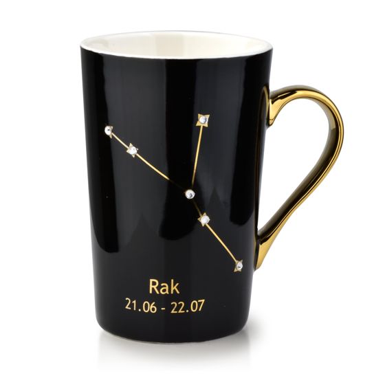 Muki posliini Affek Design Zodiak Rapu 430 ml musta 1 kpl
