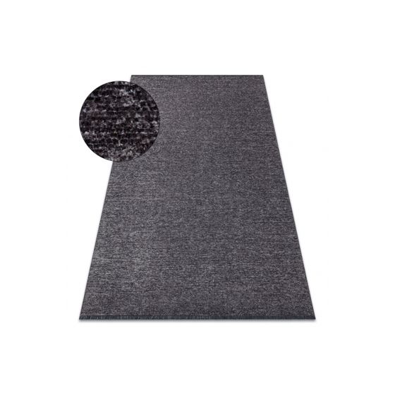 Matto FLORENCE 24021 Yksivärinen, glamouri, litteä kudottu, - antrasiitti 78x150 cm