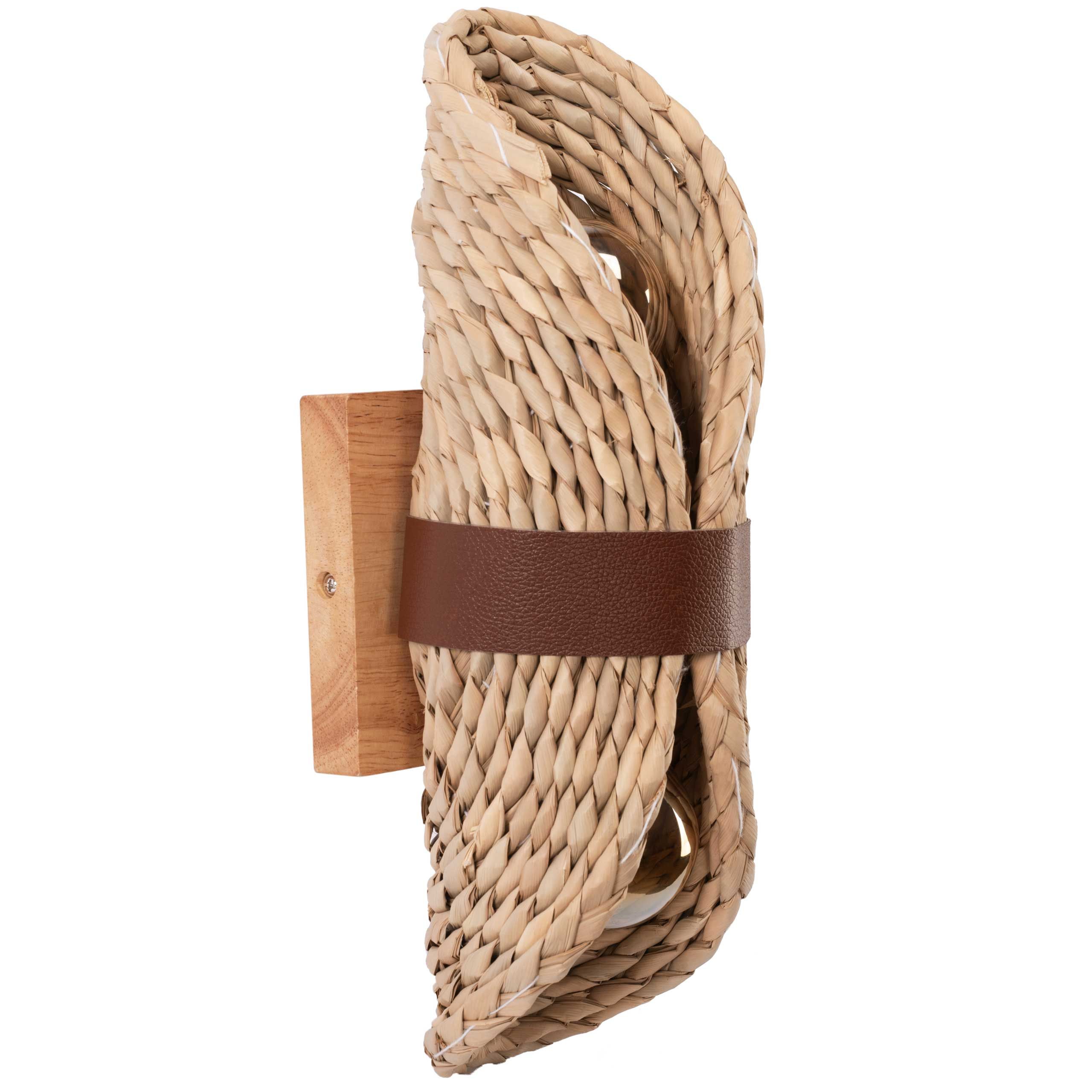 TOOLIGHT seinävalaisin APP1502-1W BOHO ruskea, 11x12x34, 5cm