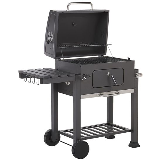 Hiiligrilli PAVLOF metalli Musta