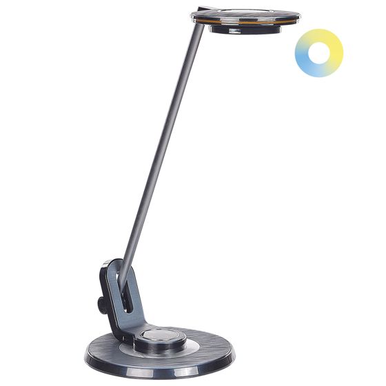 Työpöydän LED-valaisin CORVUS himmentimellä metalli Musta