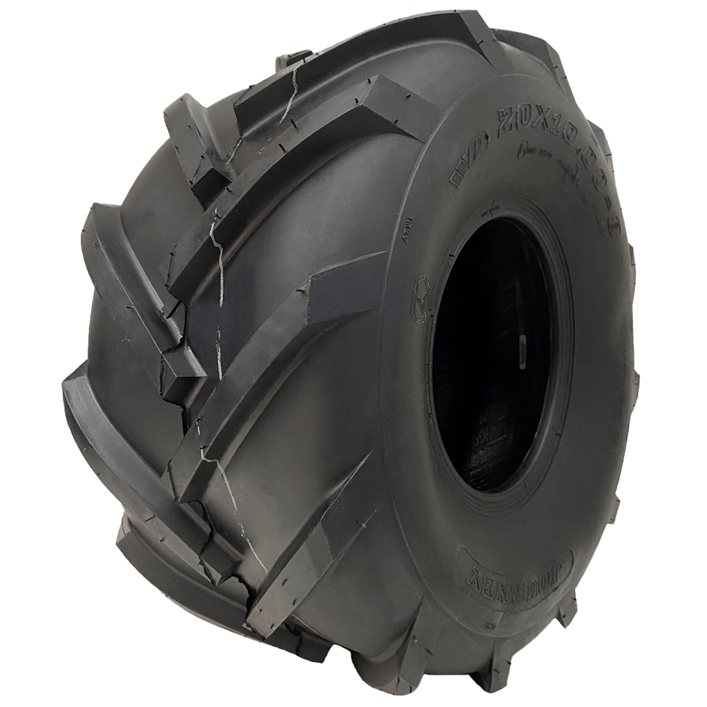 20x10.00-8 avoimella keskiosalla varustettu rengas, piikkikuvioitu, Rotovator-tyyppinen, teollisuuslaitteisto, Wanda P328
