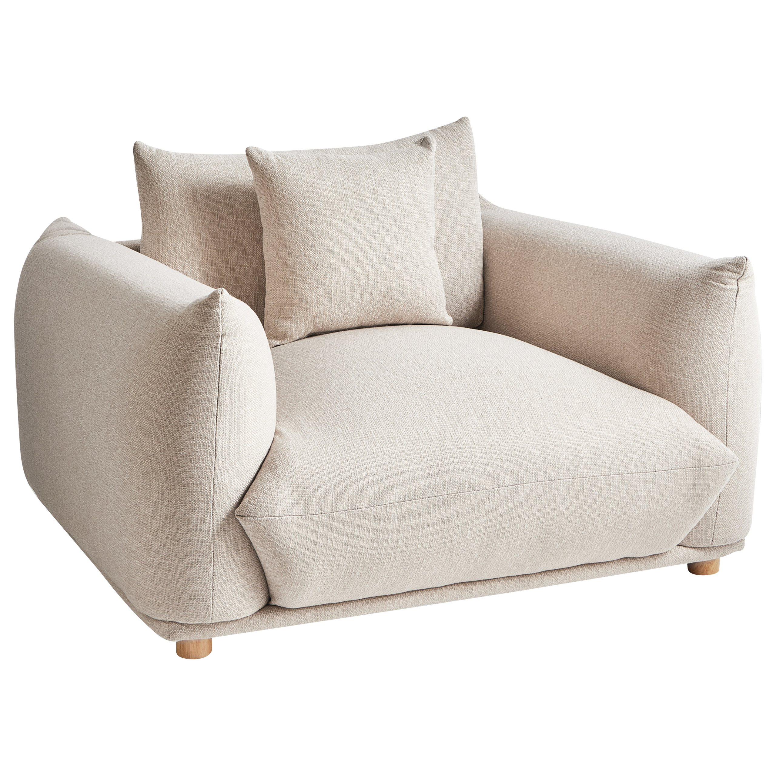 Nojatuoli LUVOS kangas Vaaleanbeige