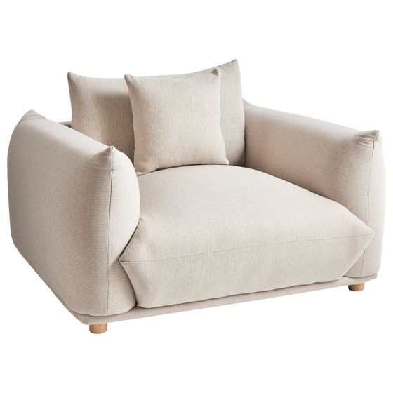 Nojatuoli LUVOS kangas Vaaleanbeige