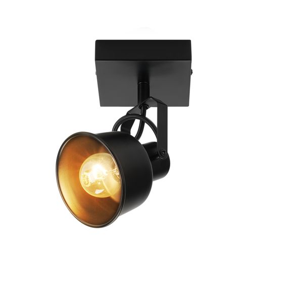 NETTLIFE Kattospotti, 1 liekki, vintage - seinävalaisin, E14, korkealaatuinen, retrohenkinen, säädettävä 350°, MAX. 40W