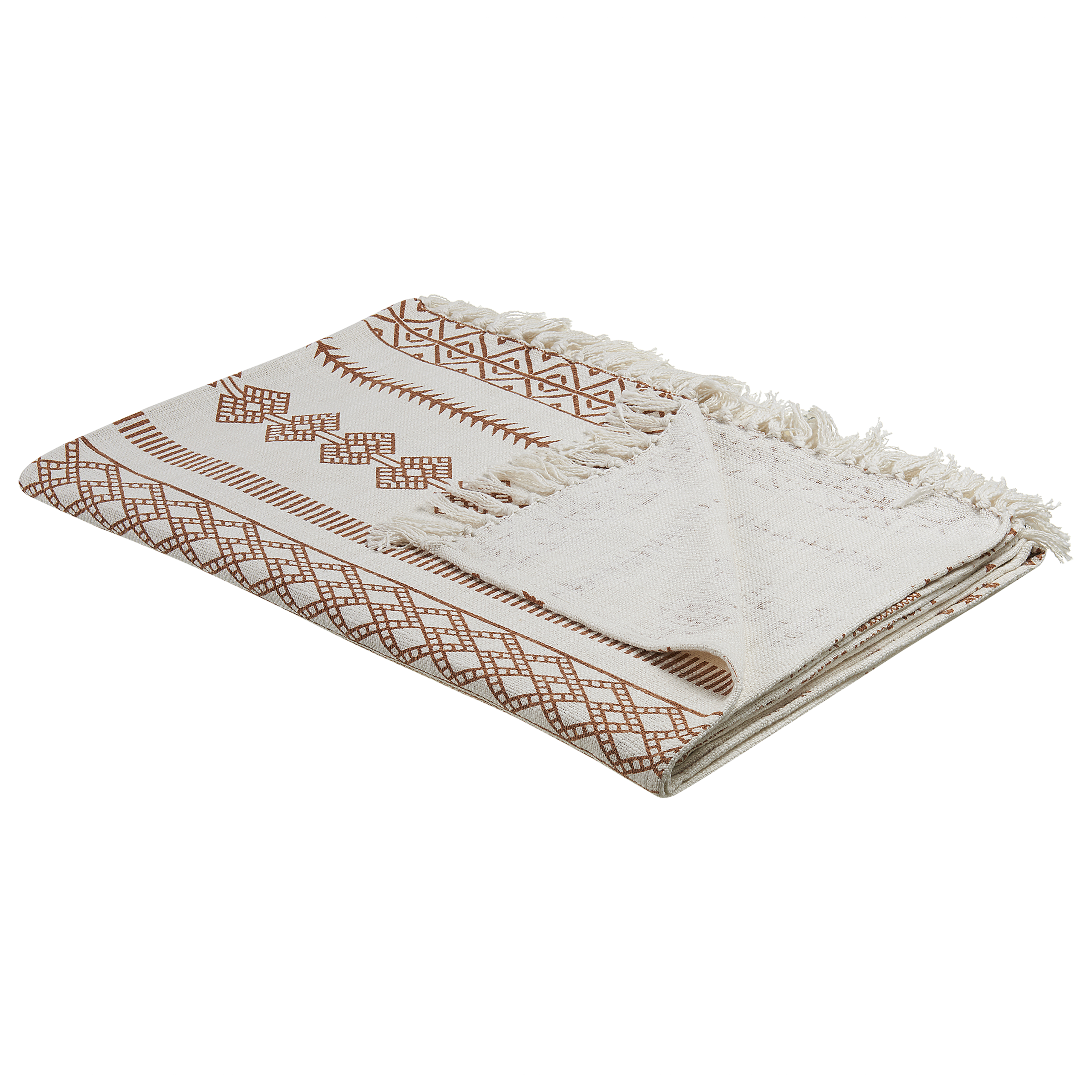 Torkkupeitto JORHAT Puuvilla 130 x 180 cm Beige