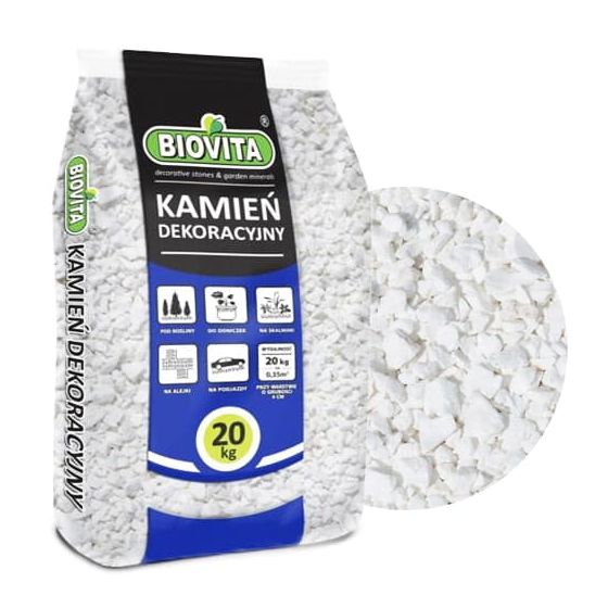 Koristekivikarkeus valkoinen 8-16 mm 20 kg