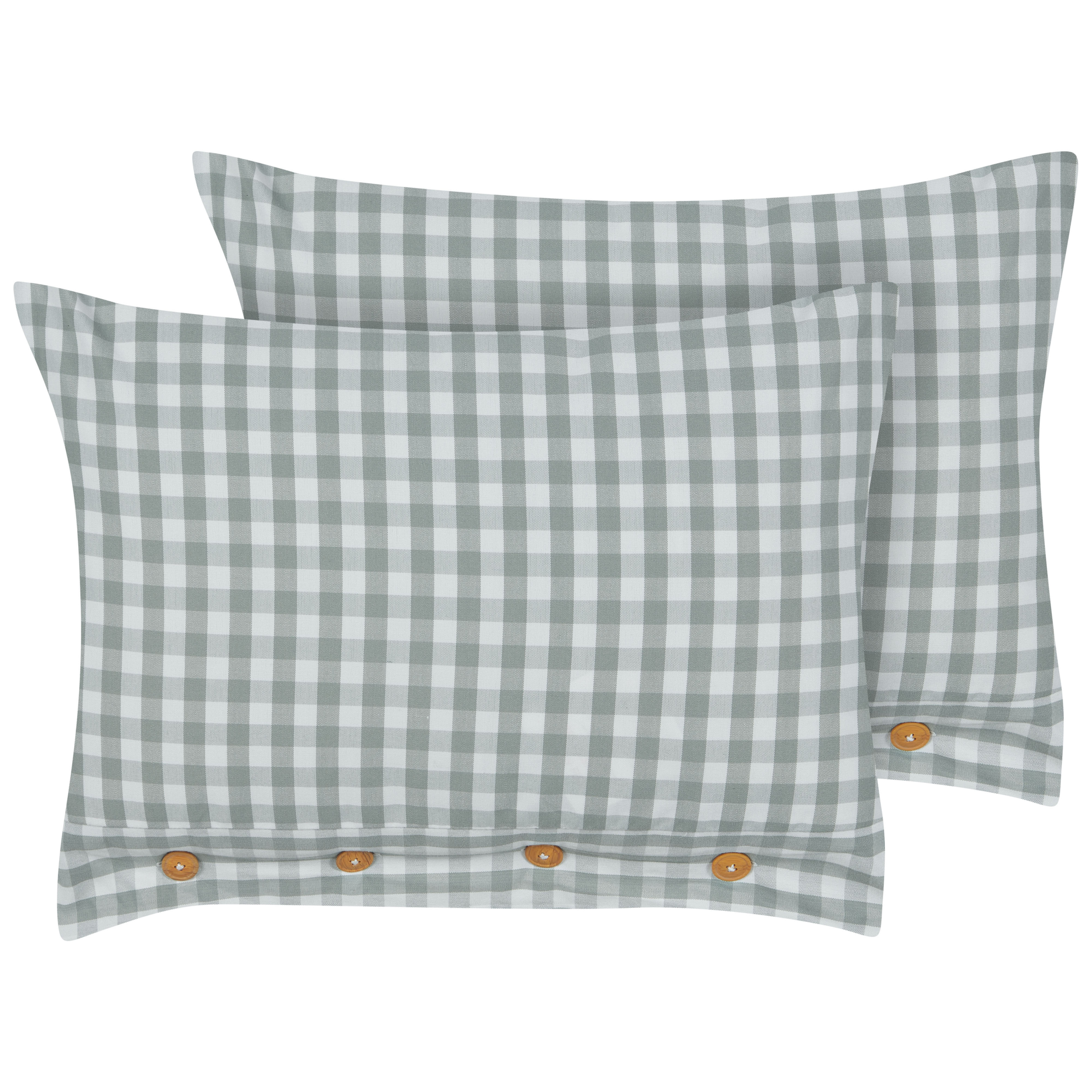 Koristetyynysetti 2 kpl TALYA 40 x 60 cm Mintunvihreä Ruutukuvio
