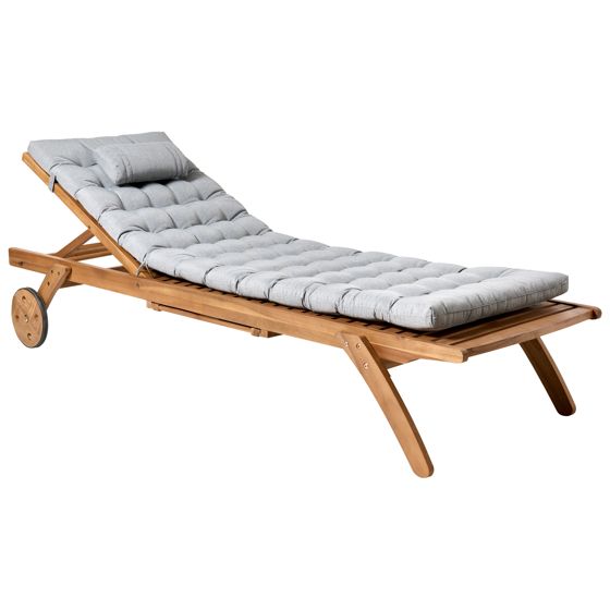 Aurinkotuoli pehmusteella CESANA PREMIUM akaasia Harmaa