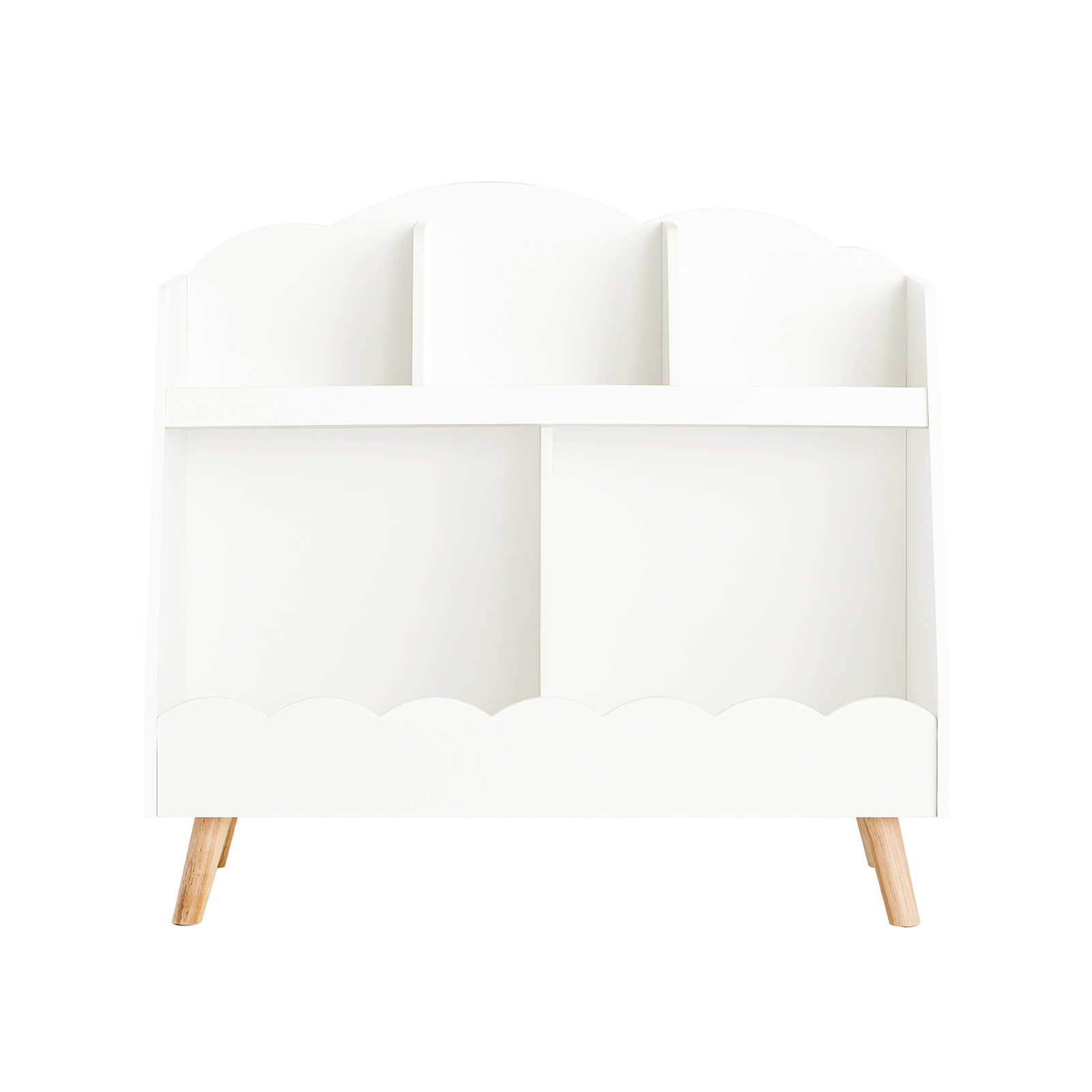 SoBuy Lasten kirjahylly KMB100-W 5-lokeroinen valkoinen 82x35x76cm