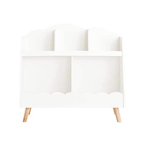 SoBuy Lasten kirjahylly KMB100-W 5-lokeroinen valkoinen 82x35x76cm