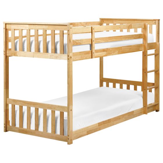 Kerrossänky puu LAZER 90 x 200 cm Vaaleanruskea