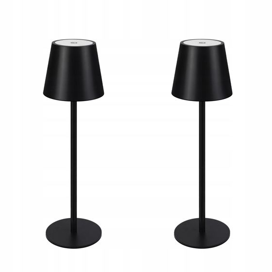 NETTLIFE Paristokäyttöinen pöytävalaisin, Langaton yövalaisin - 2600mha LED-pöytävalaisin, 2 kpl ladattavaa kosketushimmennettävää USB-liitäntää