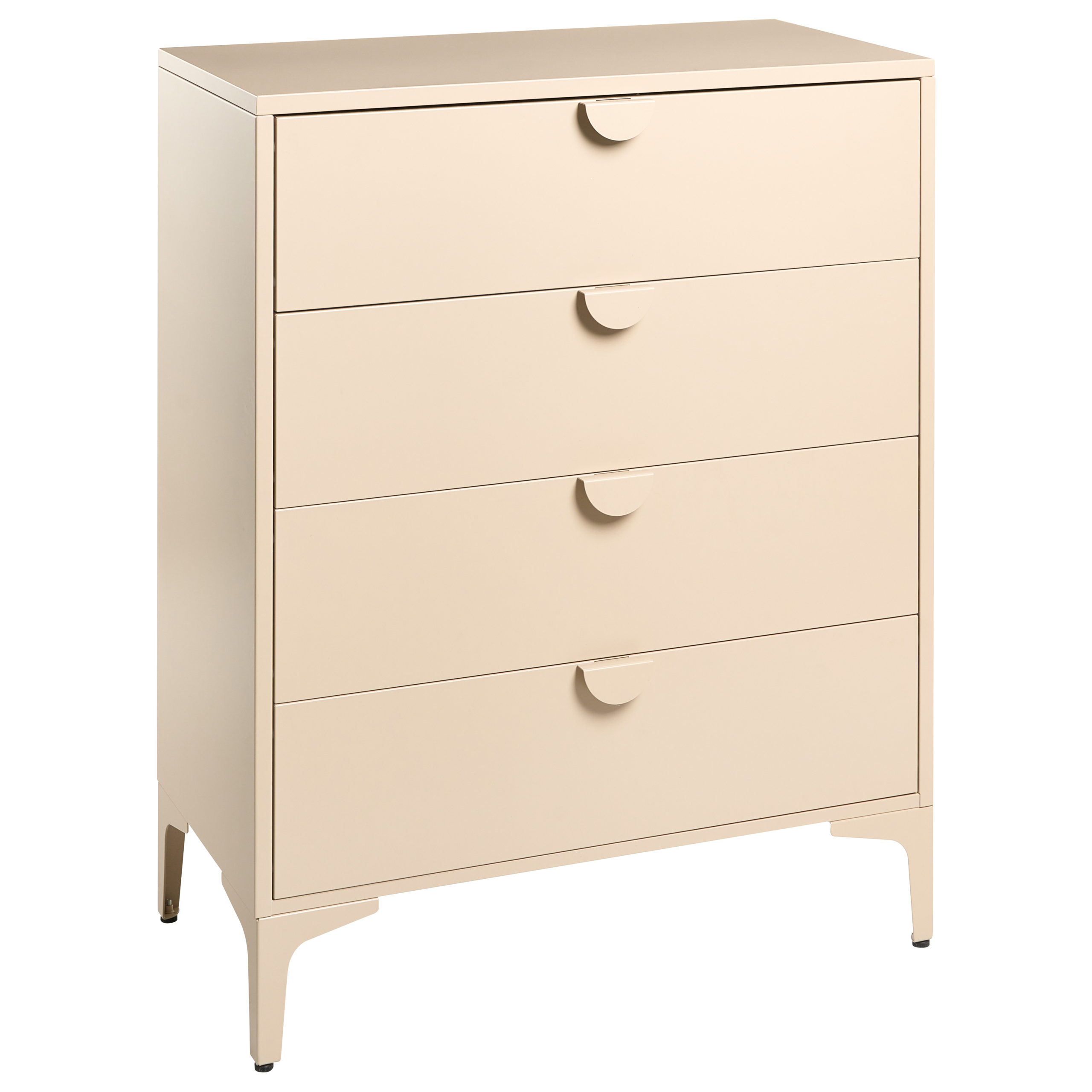 Lipasto 4 laatikolla ARDURA Metalli Beige