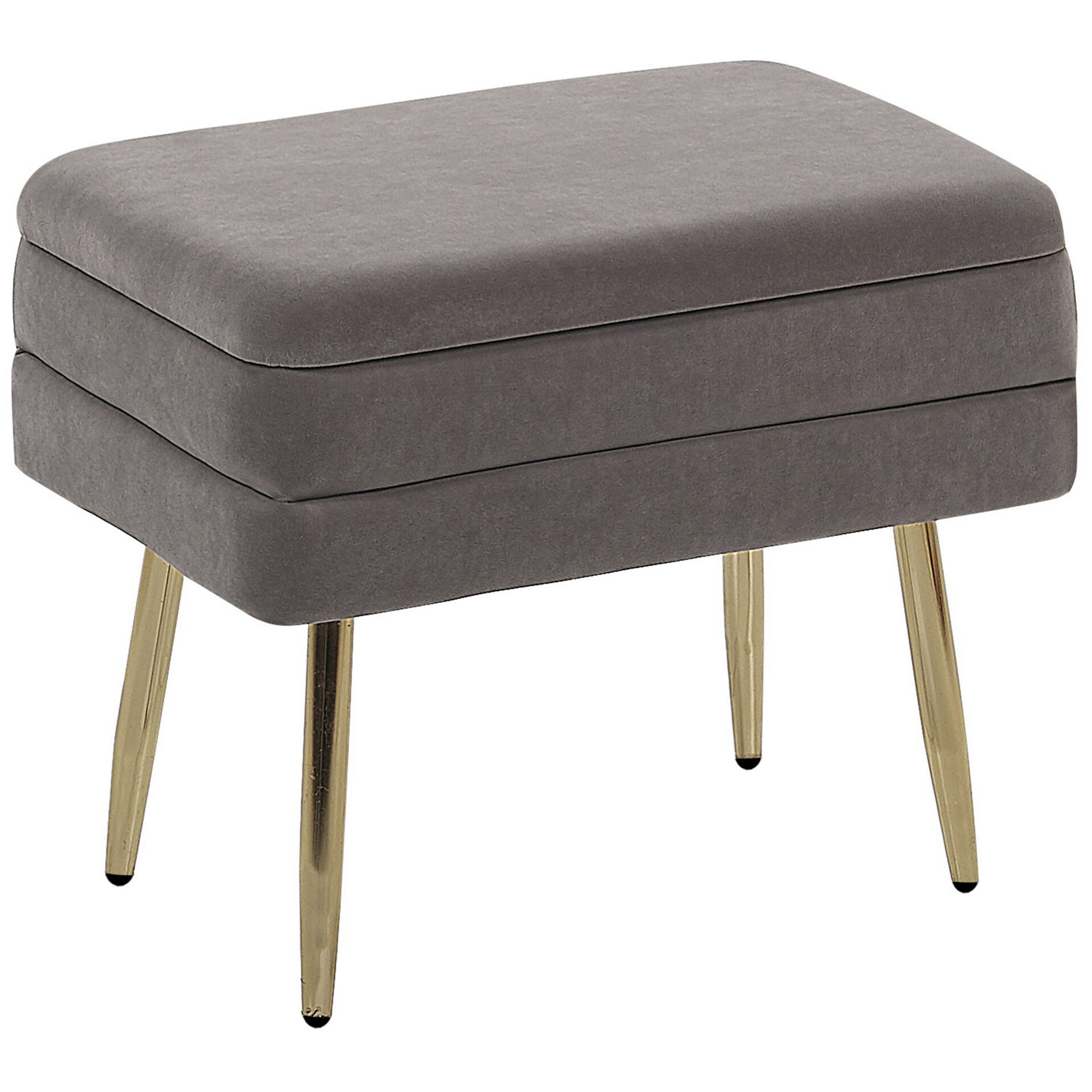 Säilytyspenkki ODESSA sametti Harmaa