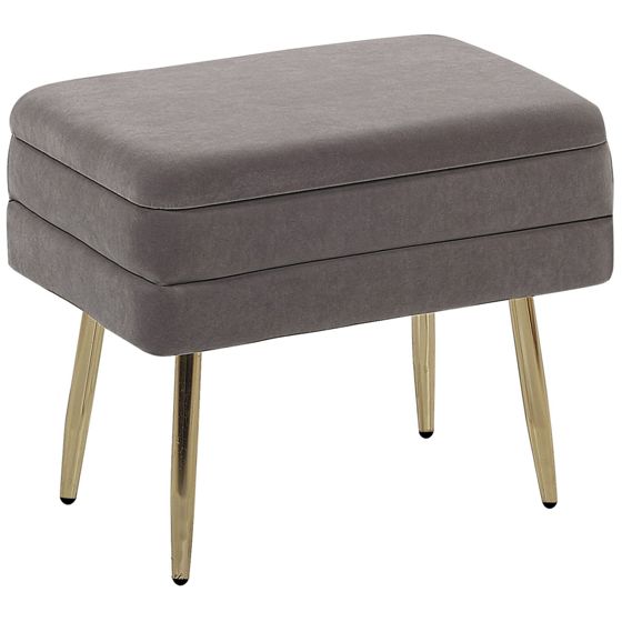 Säilytyspenkki ODESSA sametti Harmaa