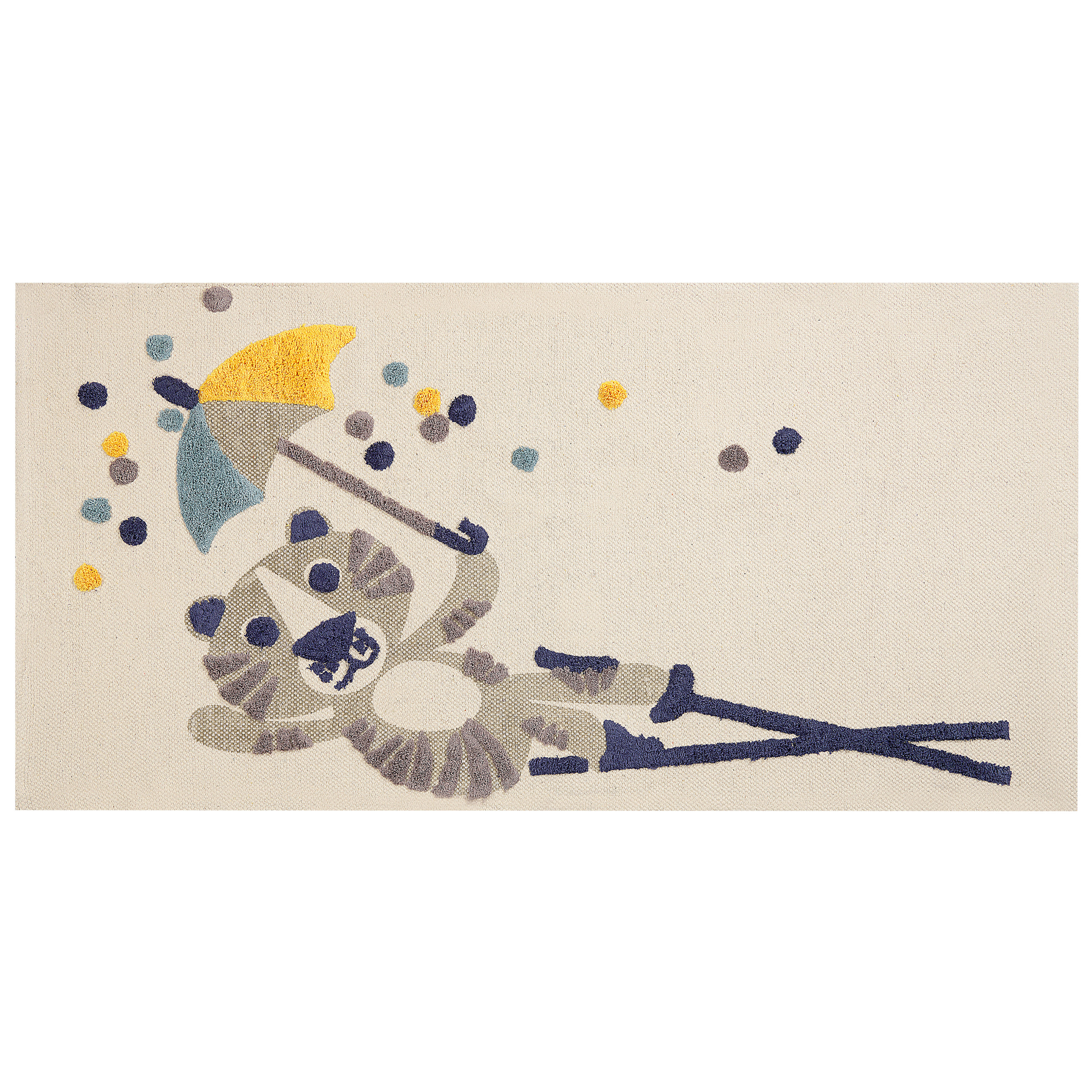 Lastenhuoneen matto SINGKIL Monivärinen 80 x 150 cm puuvilla