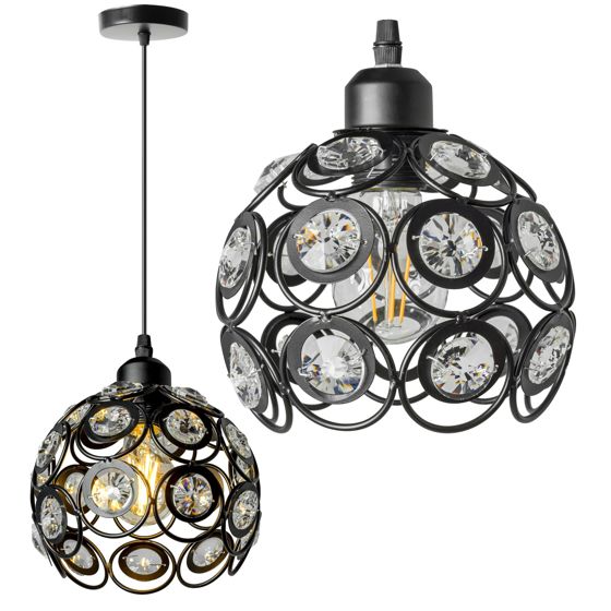 TOOLIGHT riippuva kattovalaisin APP206-1CP musta, 14, 5x18x80cm
