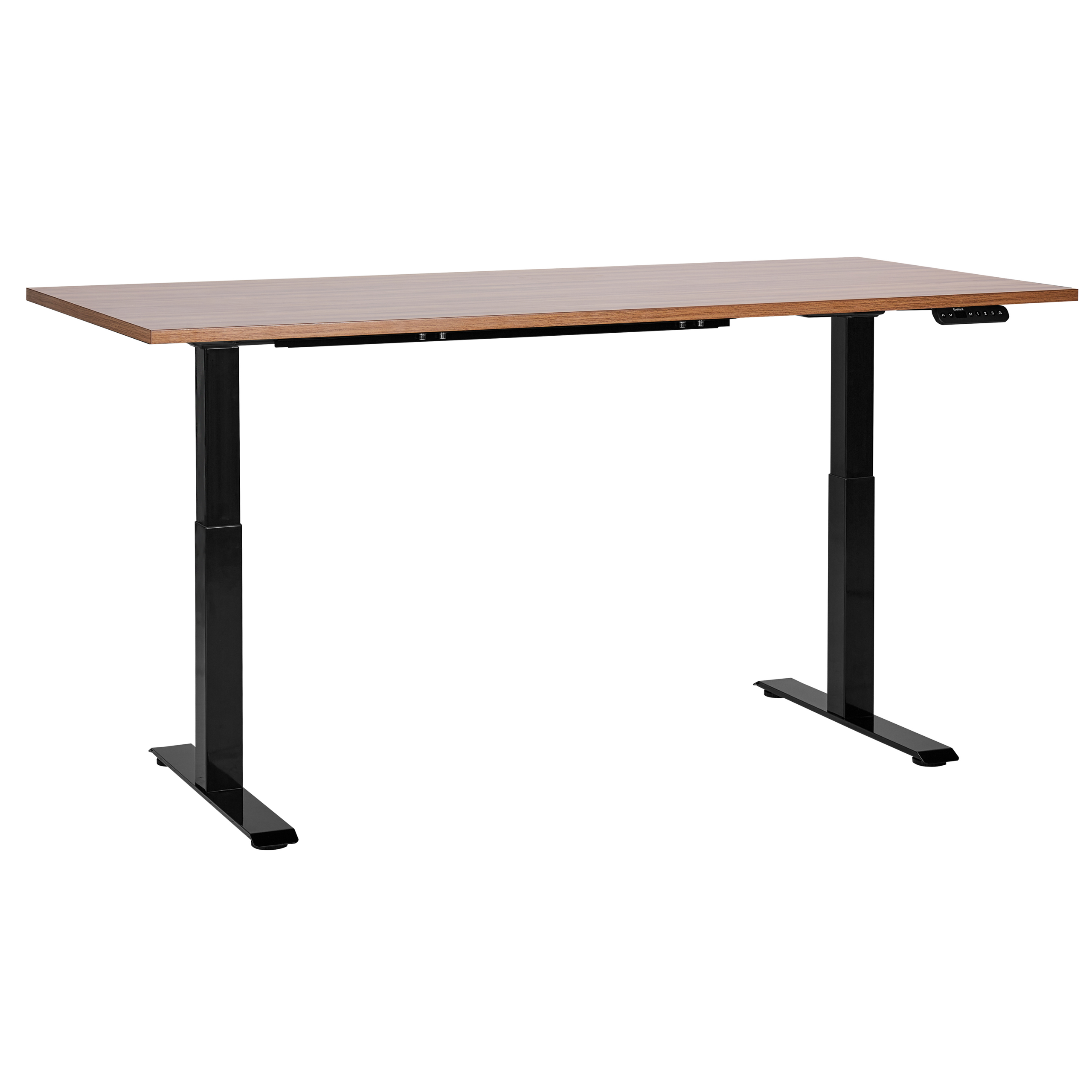 Työpöytä sähkösäädettävä DESTINES 160 cm 72 cm Ruskea/musta