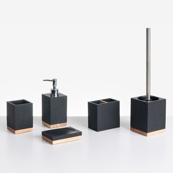 Kylpyhuonesetti 5 osaa TAPICHE Musta