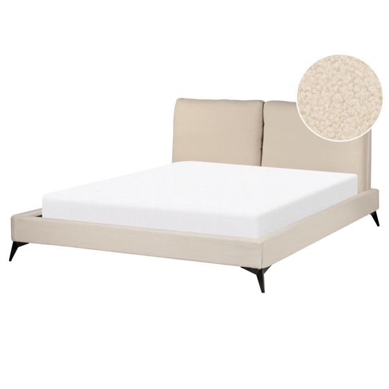 Sänky Buklee MELLE 160 x 200 cm Beige