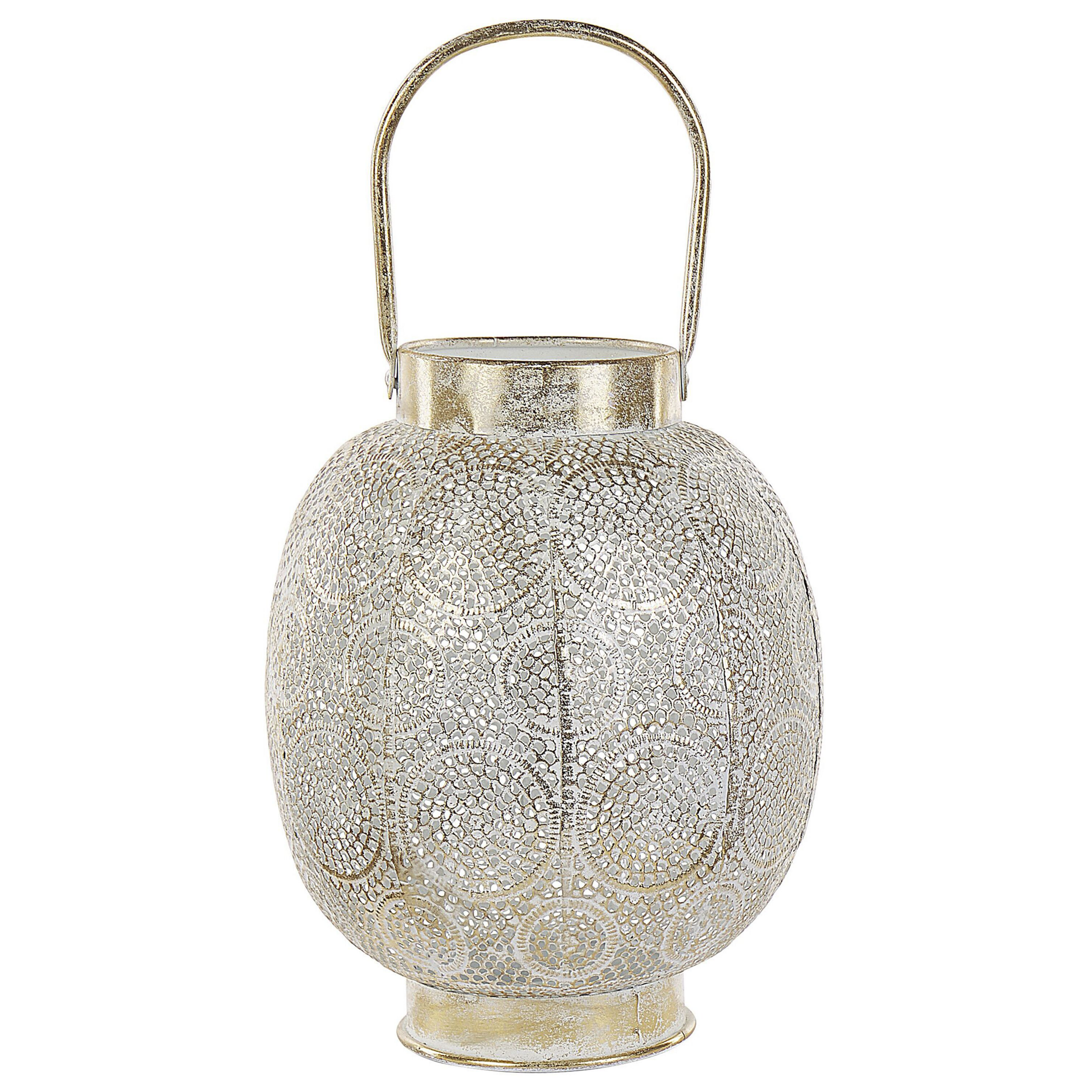 Lyhty LANTAU metalli 30 cm Kulta