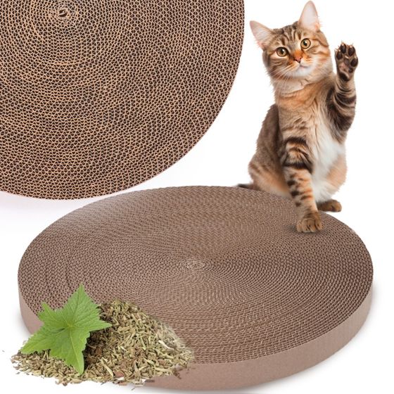 Kissan raapimispuun vaihdettava sisäosa – pyöreä, suuri, ekologinen pahvi