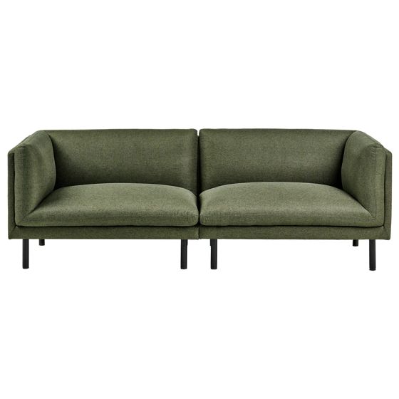 Sohva 3-istuttava VORGOD kangas Tummanvihreä