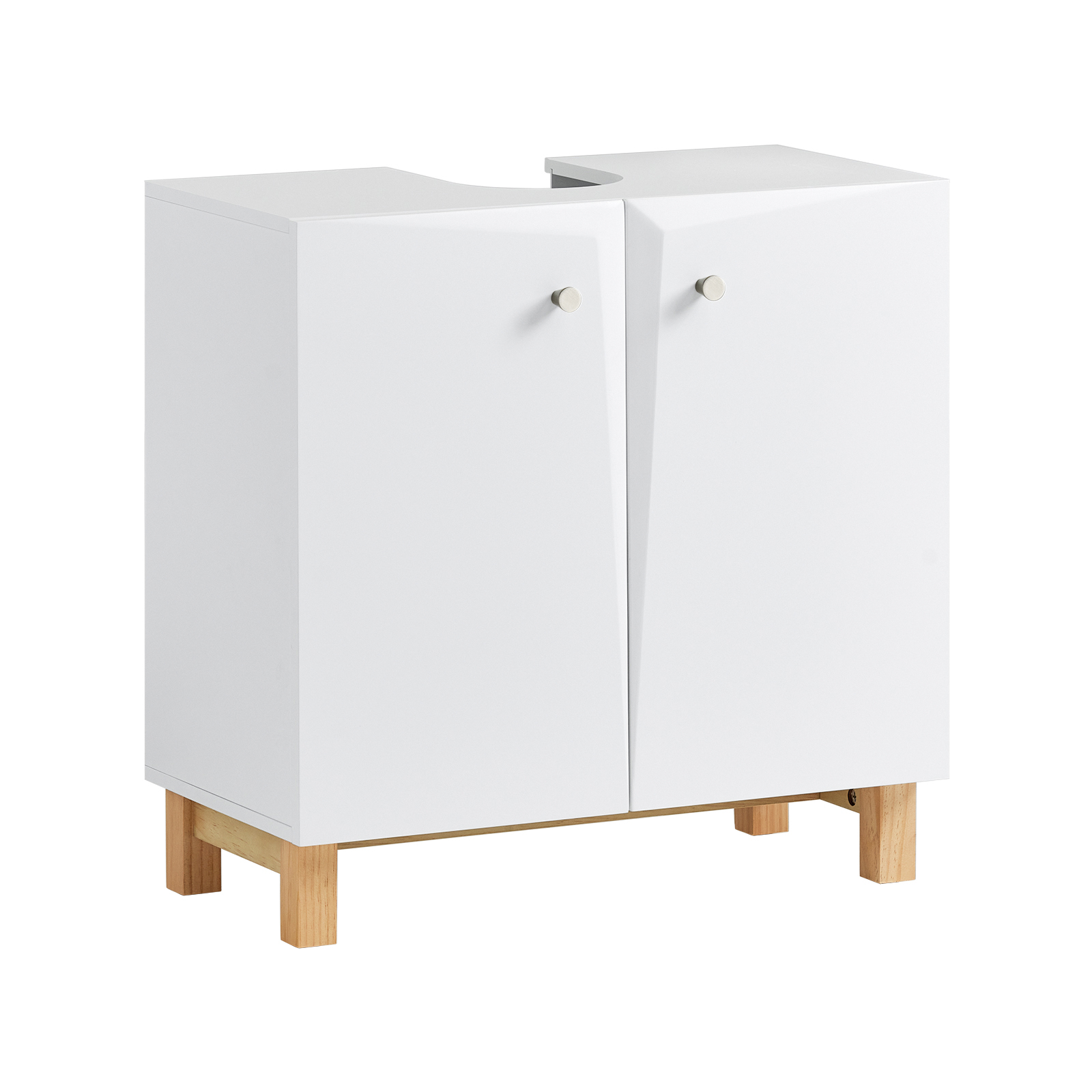 SoBuy 2-ovea allaskaappi puukuitulevyllä BZR92-W valkoinen