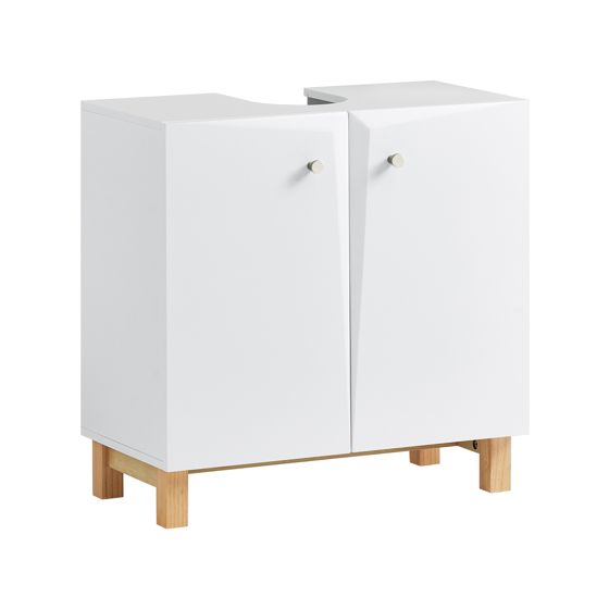SoBuy 2-ovea allaskaappi puukuitulevyllä BZR92-W valkoinen