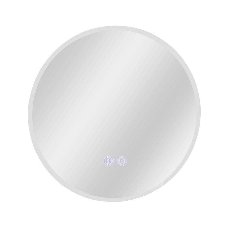 NETTLIFE Peili pyöreälläValaistuksella LED-seinäpeili, IP44 50 cmKosketustoiminnollaValaistu pyöreä, peili himmennettävälläValolla