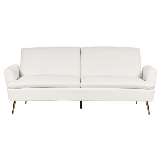 Vuodesohva VETTRE sametti Luonnonvalkoinen 3-istuttava