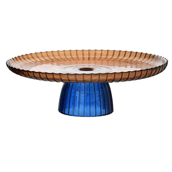 Kakkuvati lasi Mondex Daz Glass 29,5x10 sininen 1kpl