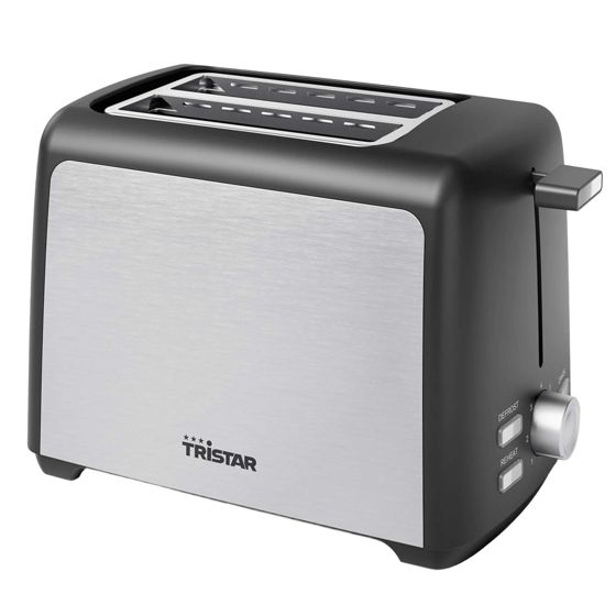 2-siivun ruostumattomasta teräksestä valmistettu leivänpaahdin, 800 W