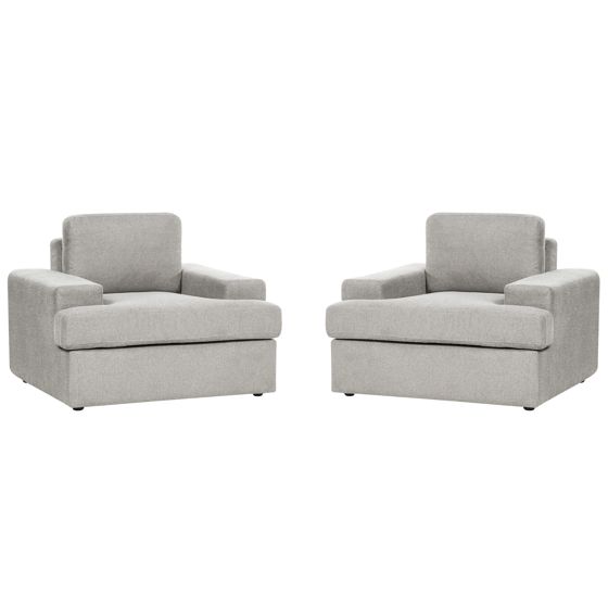 Nojatuoli ALLA kangas Vaaleanharmaa