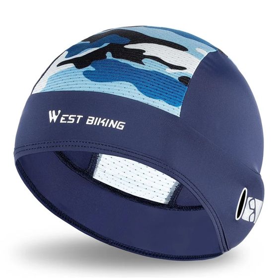 Kesähuppu UV-suojalla, jäätävän silkkinen, sininen