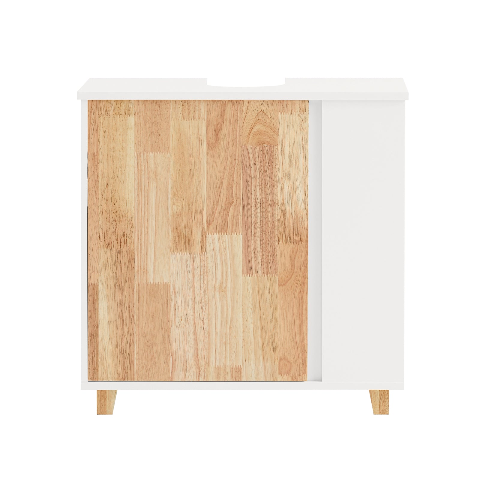 SoBuy Allaskaappi BZR75-W ekologinen valkoinen 60cm