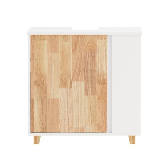 SoBuy Allaskaappi BZR75-W ekologinen valkoinen 60cm