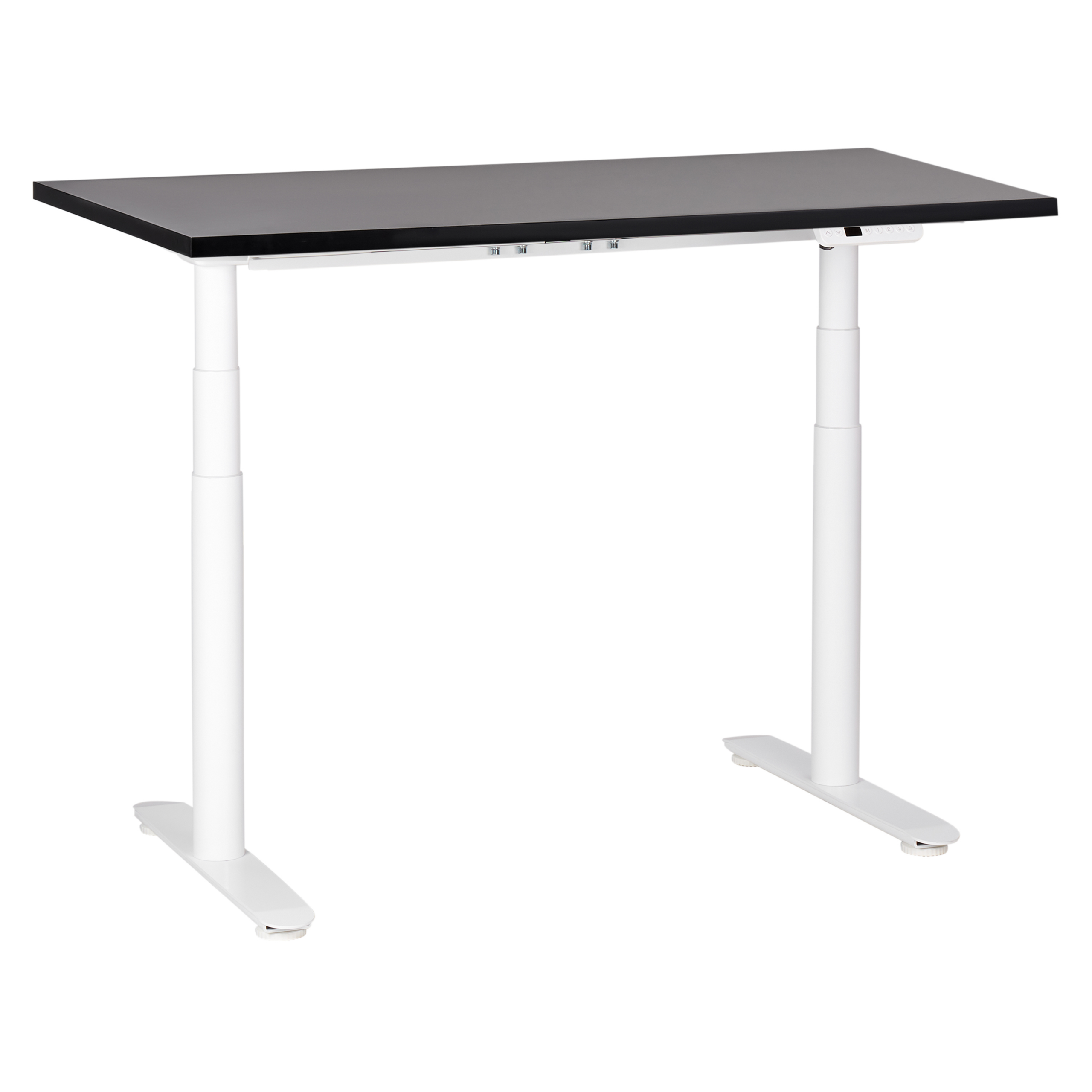 Työpöytä sähkösäädettävä DESTINAS 120 cm 72 cm Musta/valkoinen