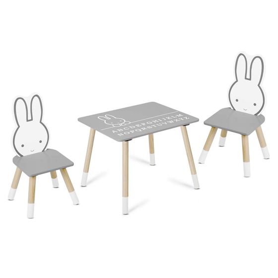 Ricokids RC-847 pupupöytä kahdella tuolilla lapsille
