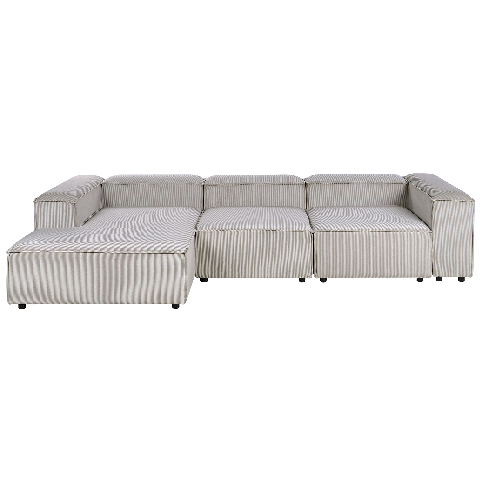 Moduulikulmasohva 4-istuttava ARDAL vakosametti Ruskeanharmaa Oikea