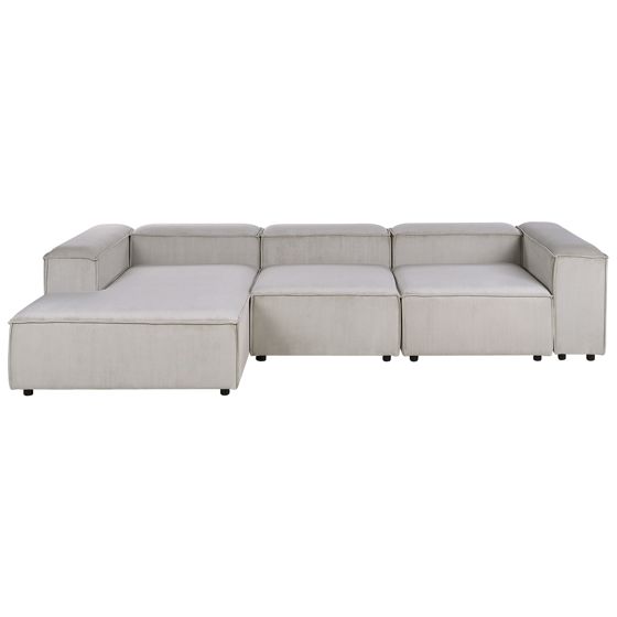 Moduulikulmasohva 4-istuttava ARDAL vakosametti Ruskeanharmaa Oikea