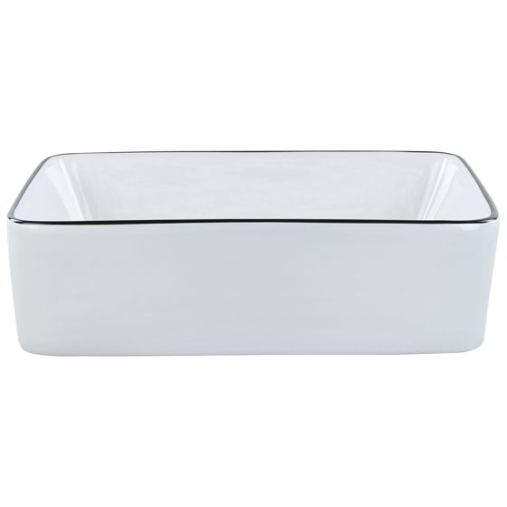 Pesuallas tason päälle XERT 49 x 38 cm keramiikka Valkoinen