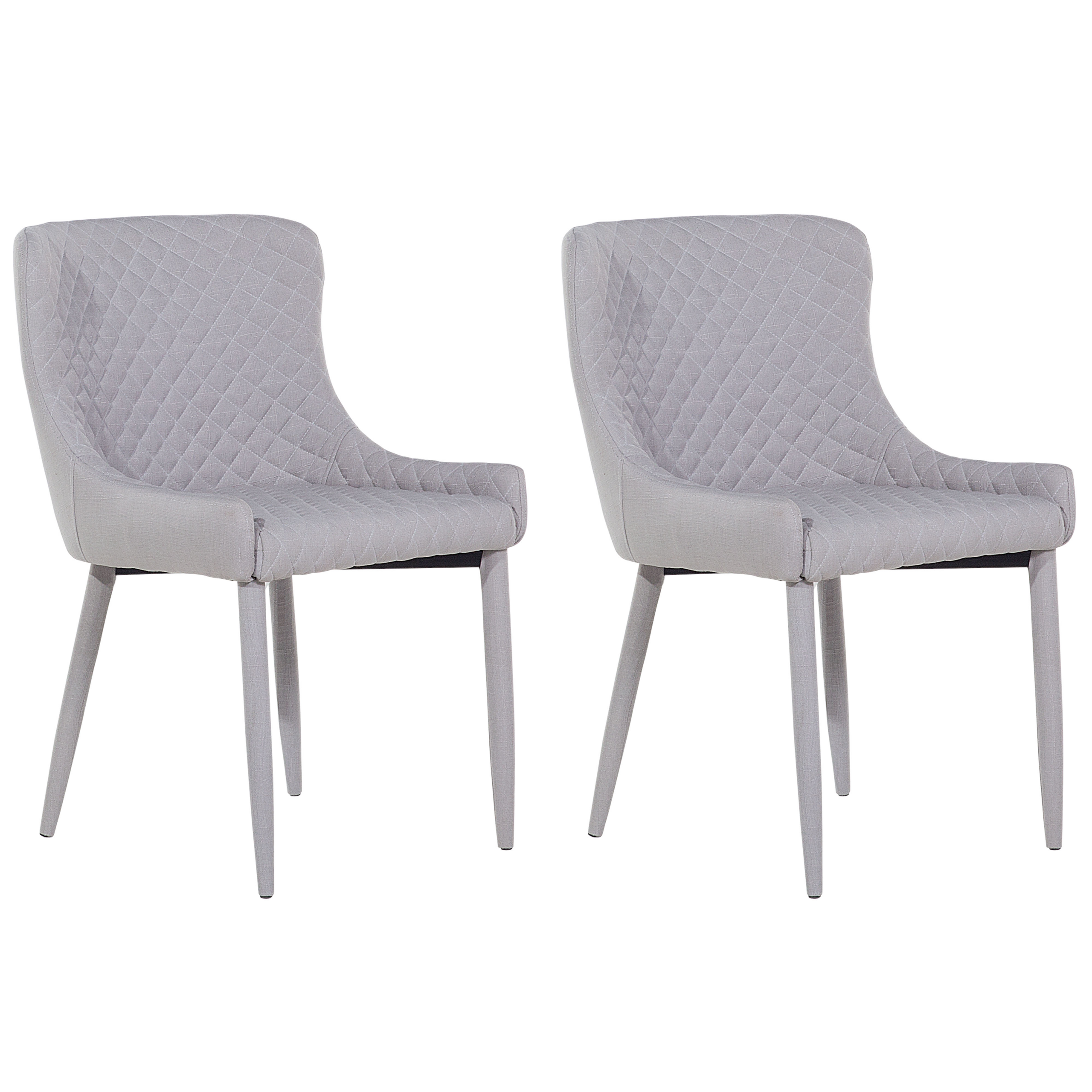 Ruokatuolisetti 2 kpl SOLANO Vaaleanharmaa