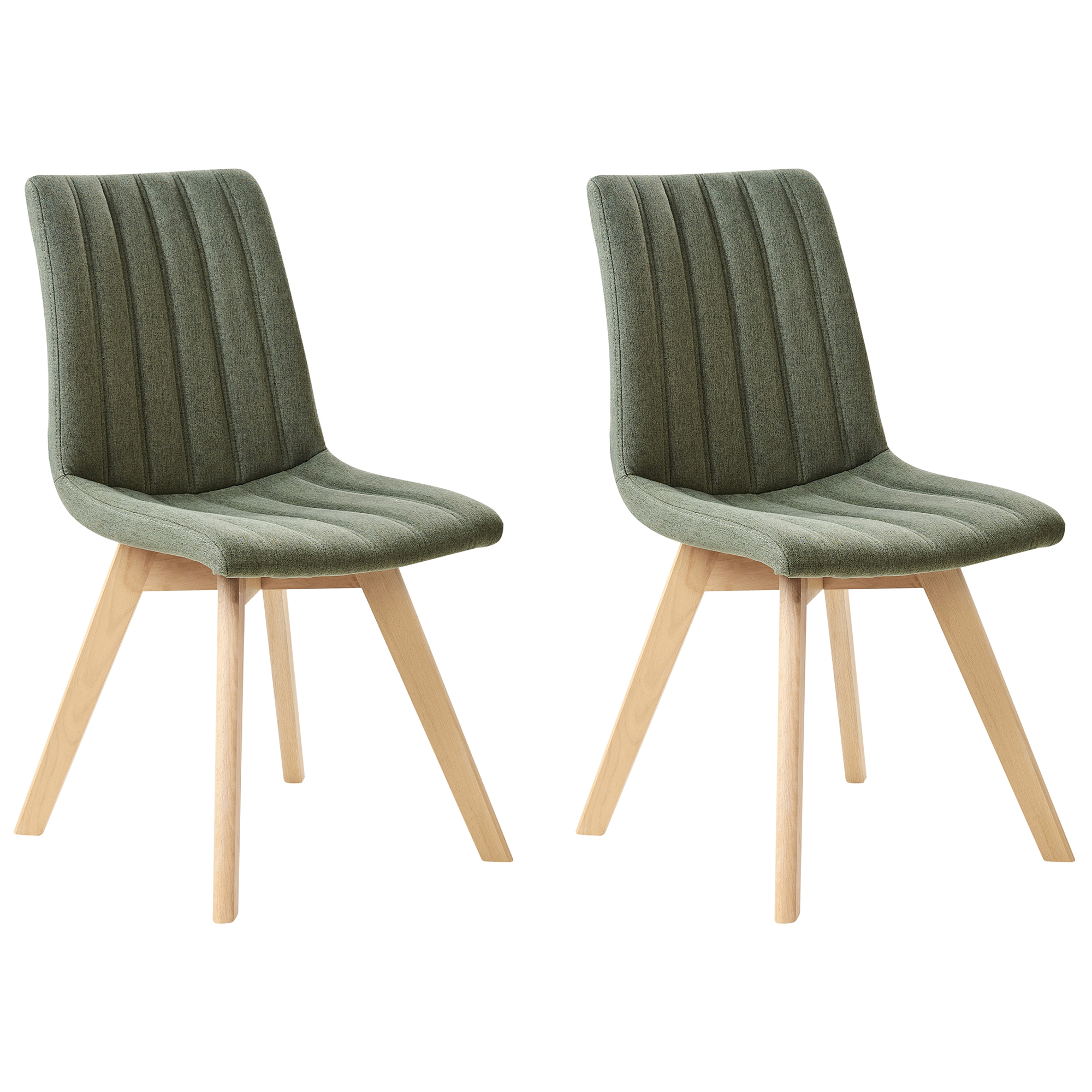 Ruokatuolisetti 2 kpl CALGARY kangas Tummanvihreä