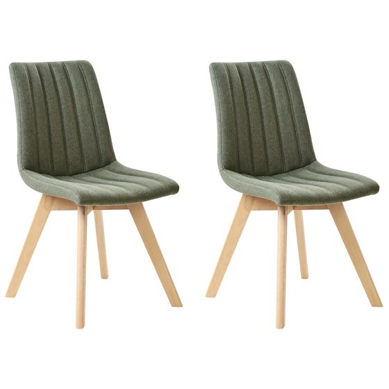 Ruokatuolisetti 2 kpl CALGARY kangas Tummanvihreä
