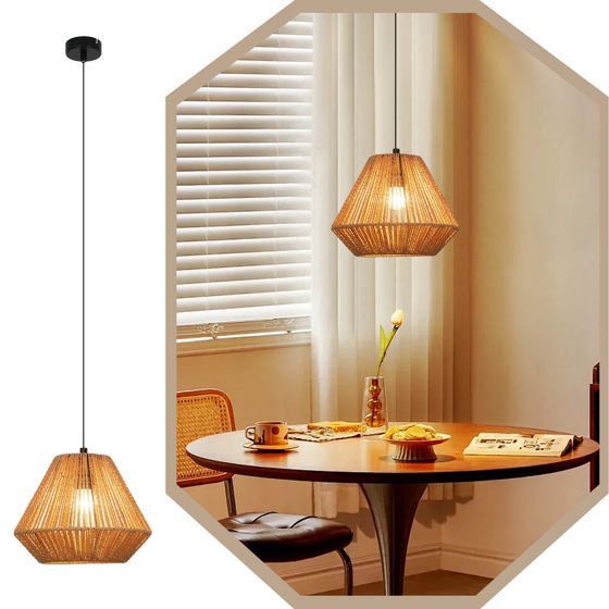 ZMH-riippuvalaisin, ruokailuhuoneen kattokruunu, 1 valon vintage-lyhtydesign-riippuvalaisin, E27, käytävä