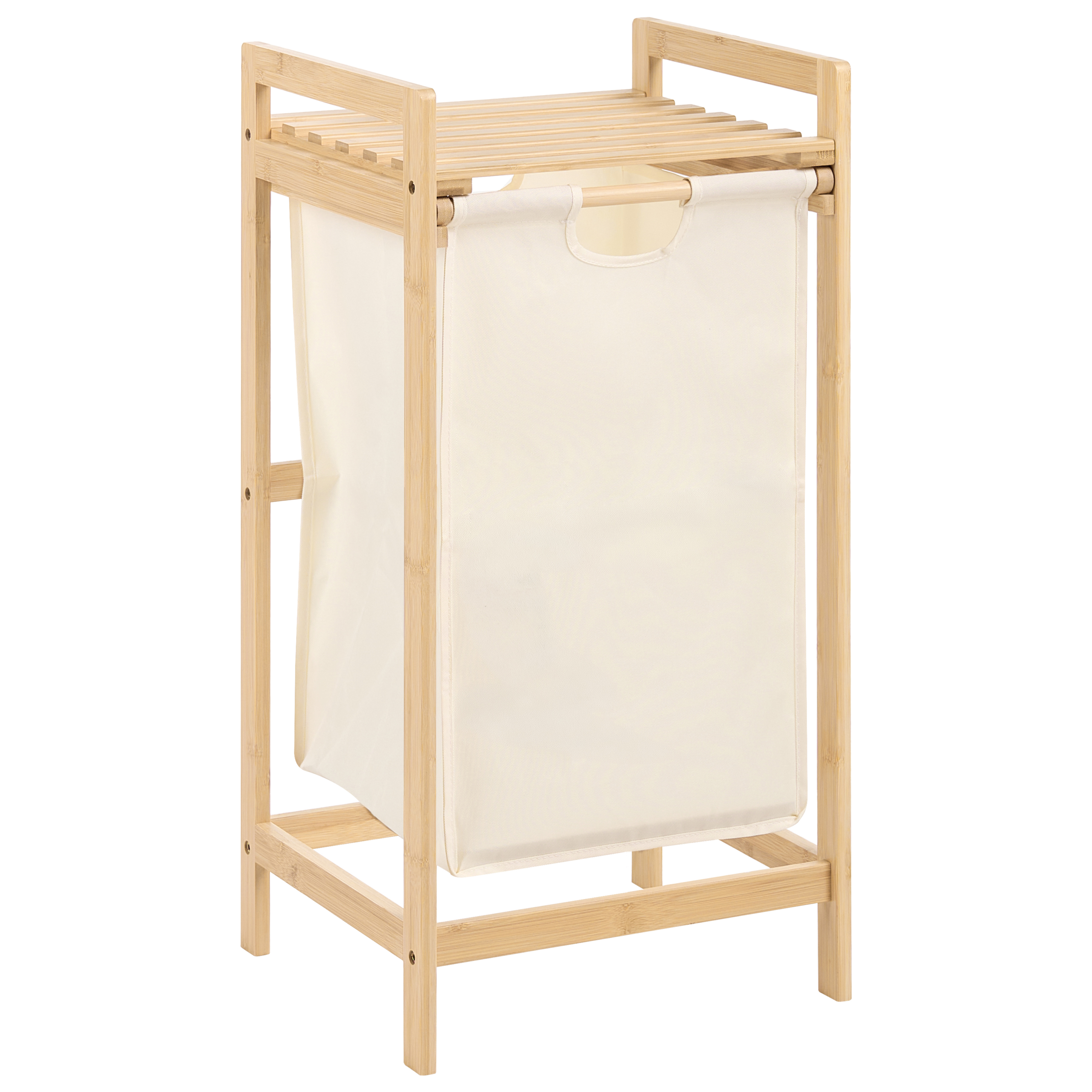 Pyykkikori TOROTAL Bambu Vaaleanruskea/beige 40 L