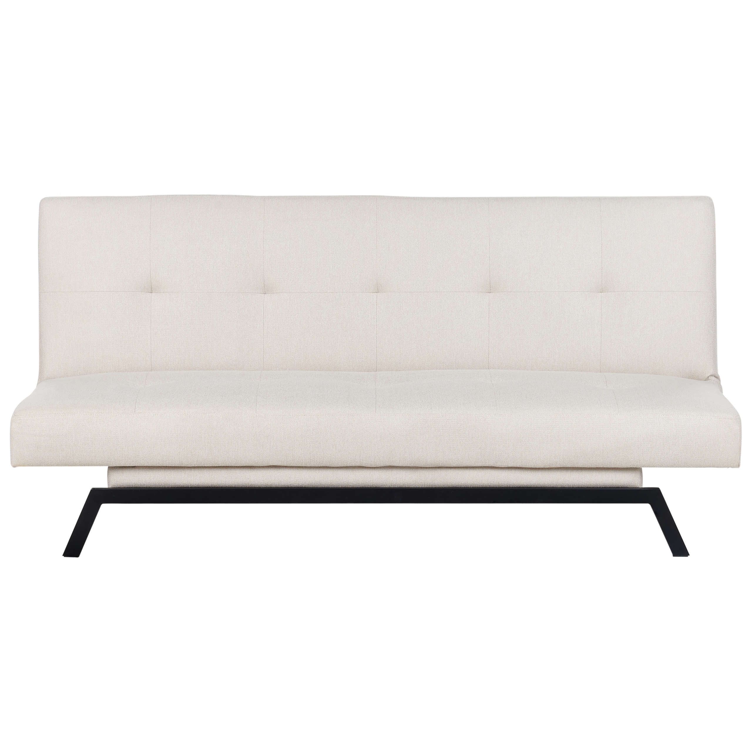 Vuodesohva LEEDS kangas Valkoinen 3-istuttava