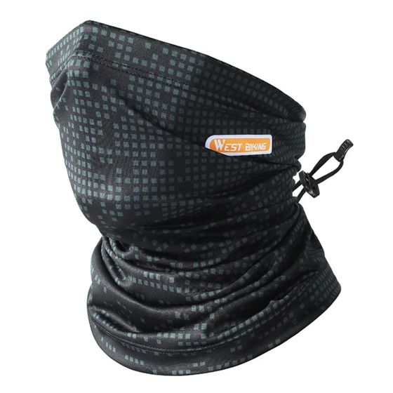 Cachecou Sport Ulkona Silkkinen UV Musta/Harmaa